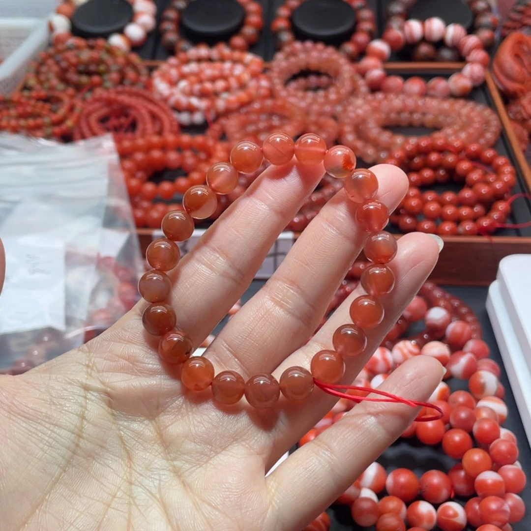 南红玛瑙手链未镶嵌