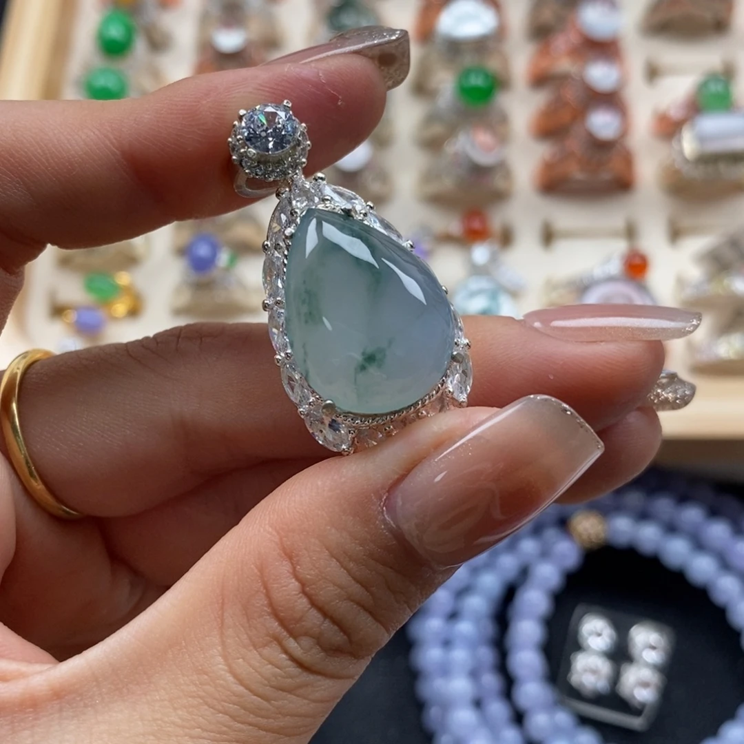 翡翠裸石缅甸天然a货翡翠