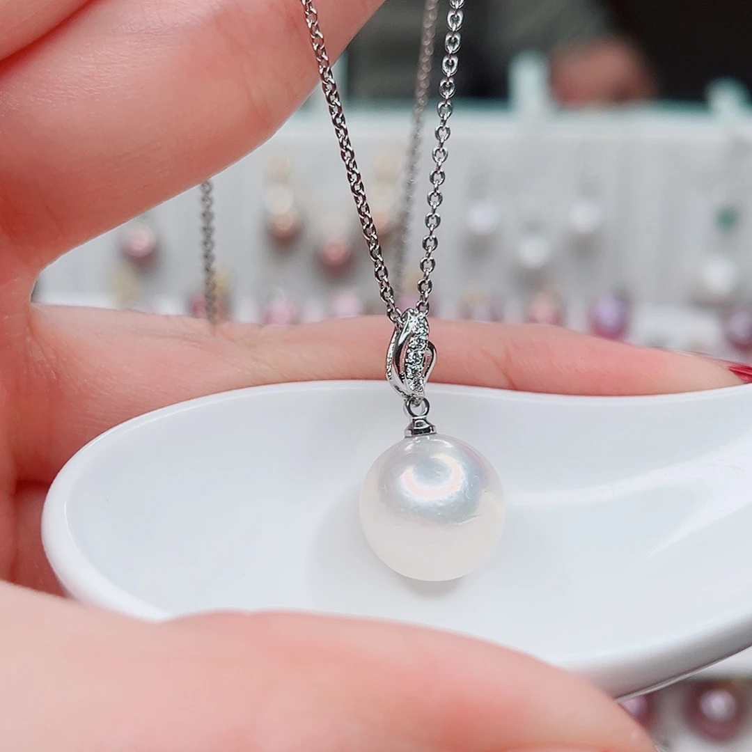 淡水珍珠吊坠(赠链)合金