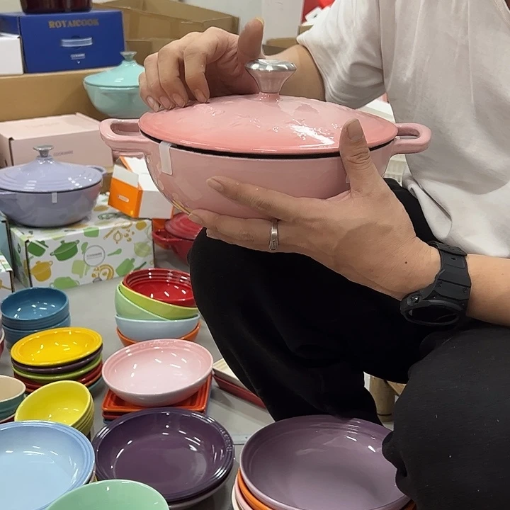 陶瓷粉色星星锅22