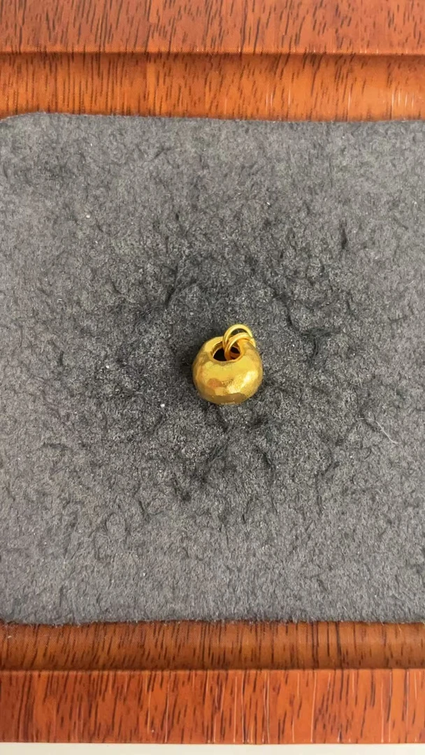 足金999 古法工艺金坨吊坠
