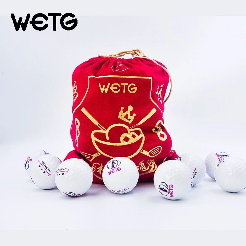 WETG“一袋球王” 30颗 袋装比赛球 新球 高尔夫球 比二手球还划算