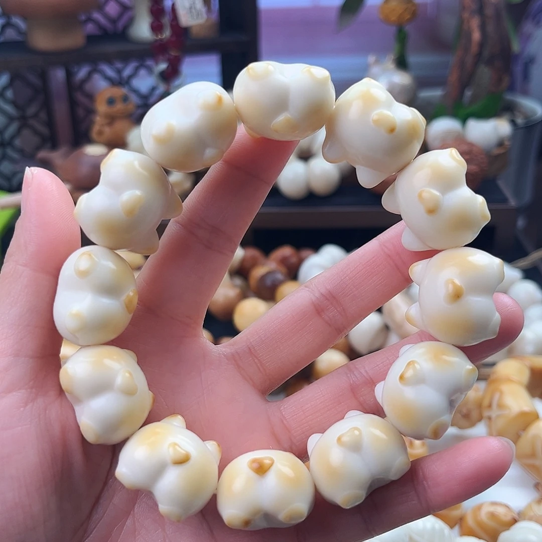 菩提根/象牙果手串-柯基屁屁-
