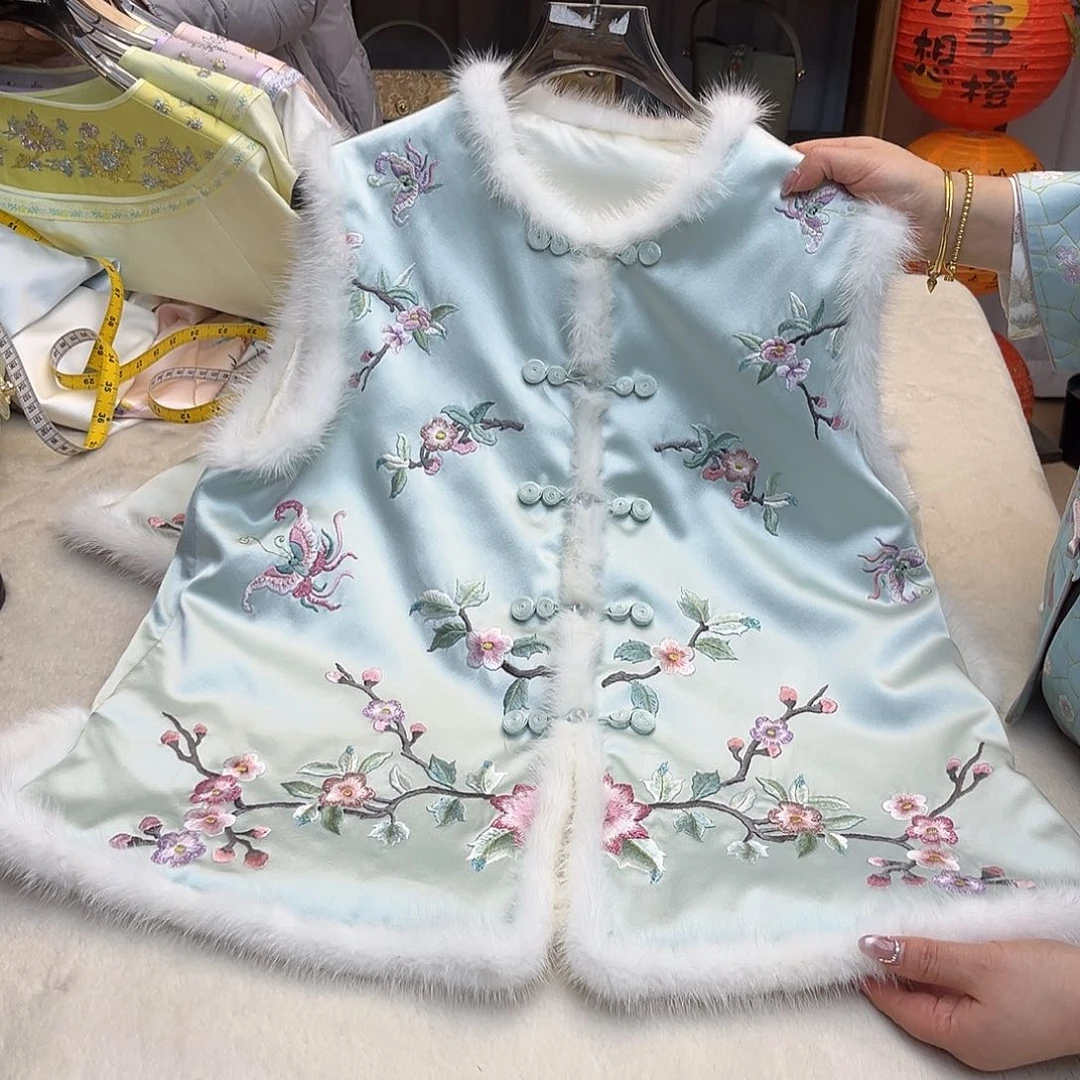 刺绣重工刺绣苏绣现绣上衣