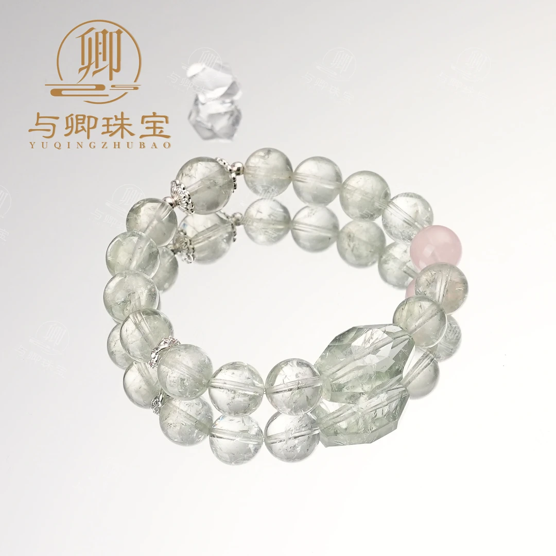 【春信至】10mm、12mm绿阿赛+绿阿赛随型 +10mm马粉天然水晶手链手串