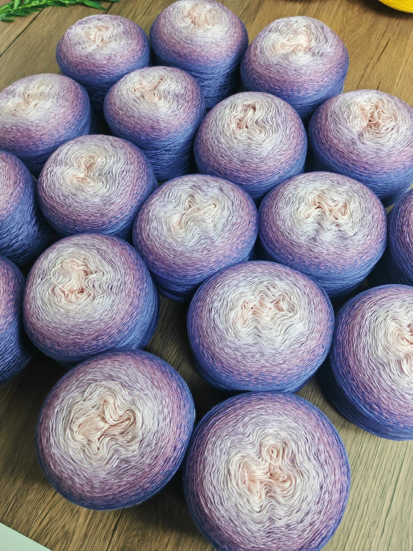 蛋糕线福利专拍手工DIY编织柔软高档可勾可织毛衣围巾披肩渐变