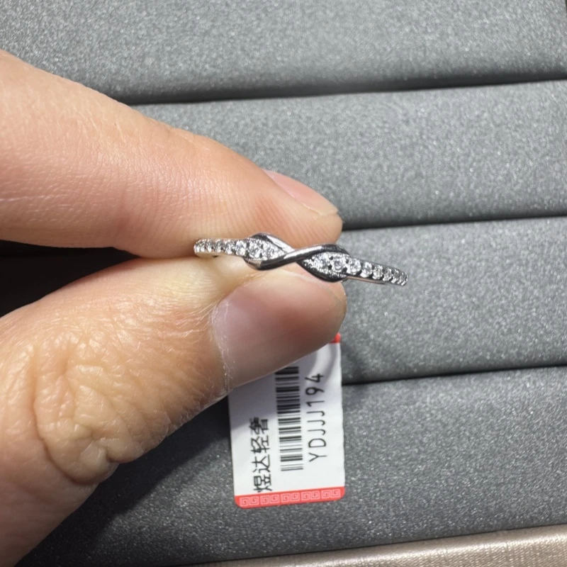 煜达轻奢2戒指 培育系925莫桑高定轻奢莫比乌斯新年礼物女友194