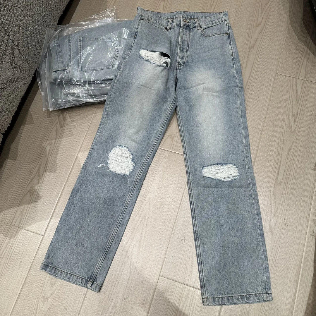 524010款bl牛仔破洞牛仔裤