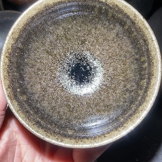 茶盏紫**巅684 建窑建盏微瑕磨底