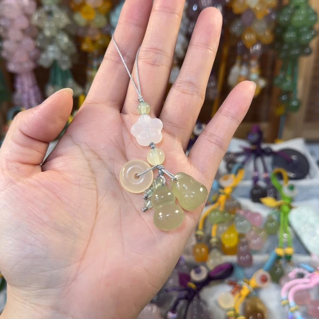 未镶嵌手机挂件玛瑙/玉髓