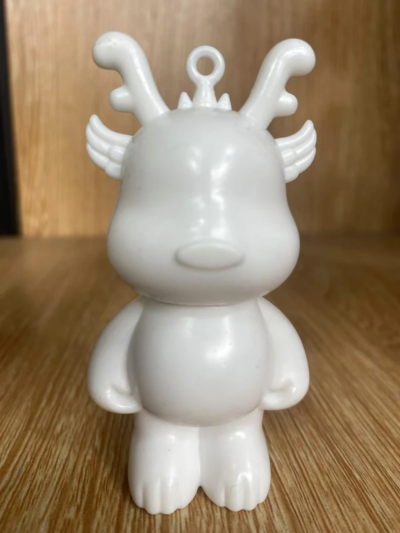 【竞拍-抢拍32CM纯手工制作doy创意摆件/流体熊/兔/熊潮玩站立摆放