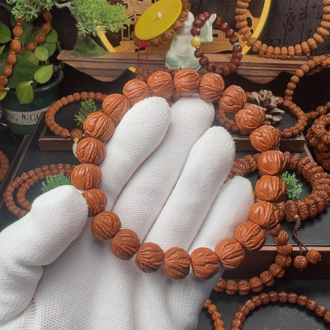 吊坠桃核1.2玉龙脊手串