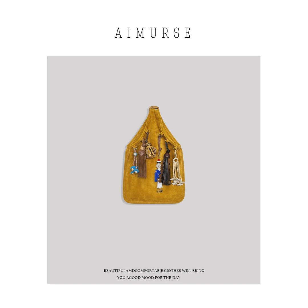 AIMURSE  小众设计师 工艺挂件百搭时髦洋气女士包 AMPS21