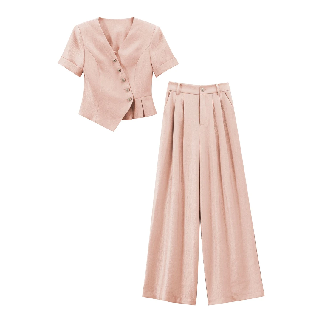 夏季时尚设计感千金风时尚套装-5371812