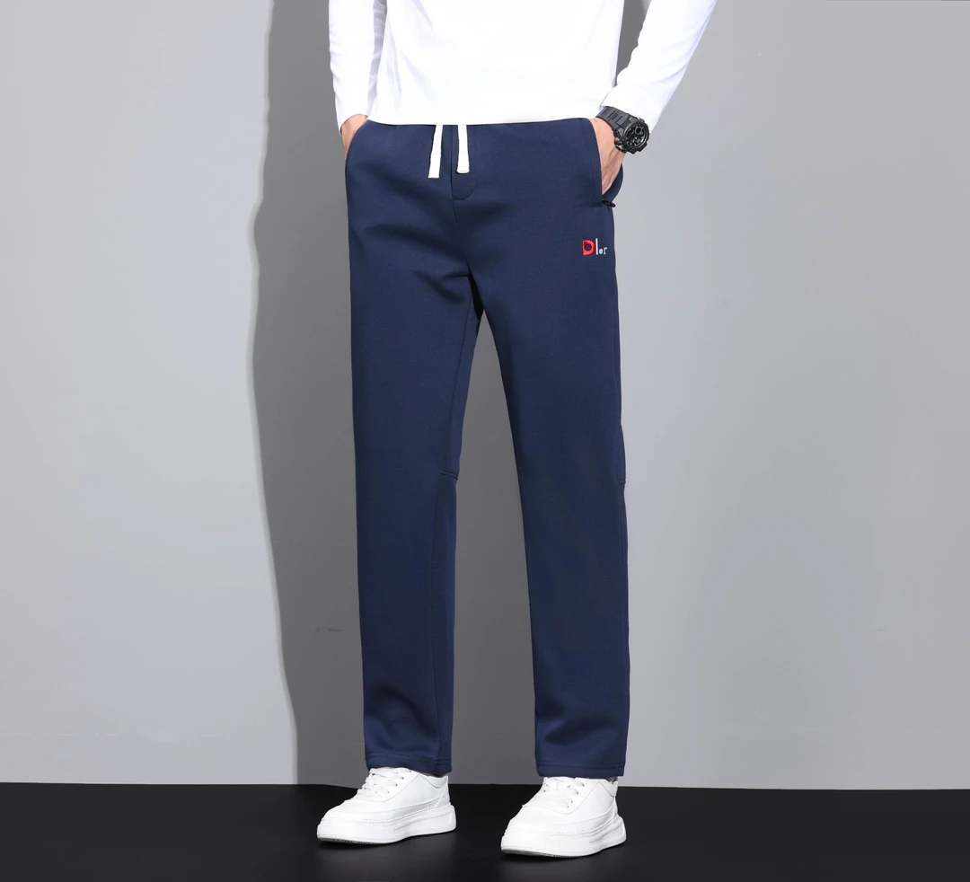 秋季新款刺绣卫裤高棉感休闲长裤宽松百搭显高显瘦高级感