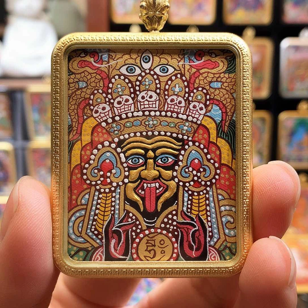 吊坠般若唐卡非遗传承