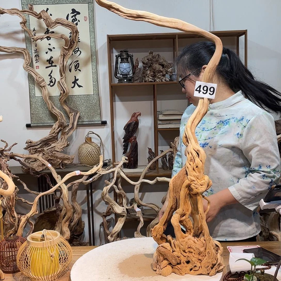 香榧木孤*杜鹃根根艺摆件