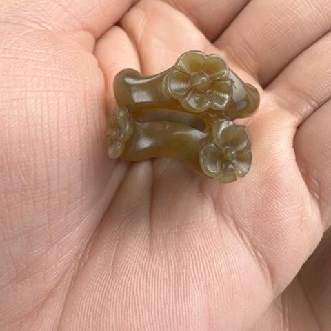 和田玉（糖玉）戒指未镶嵌19