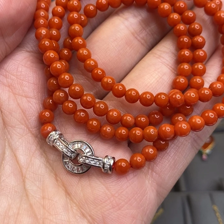 南红玛瑙手链银S925镶嵌手链