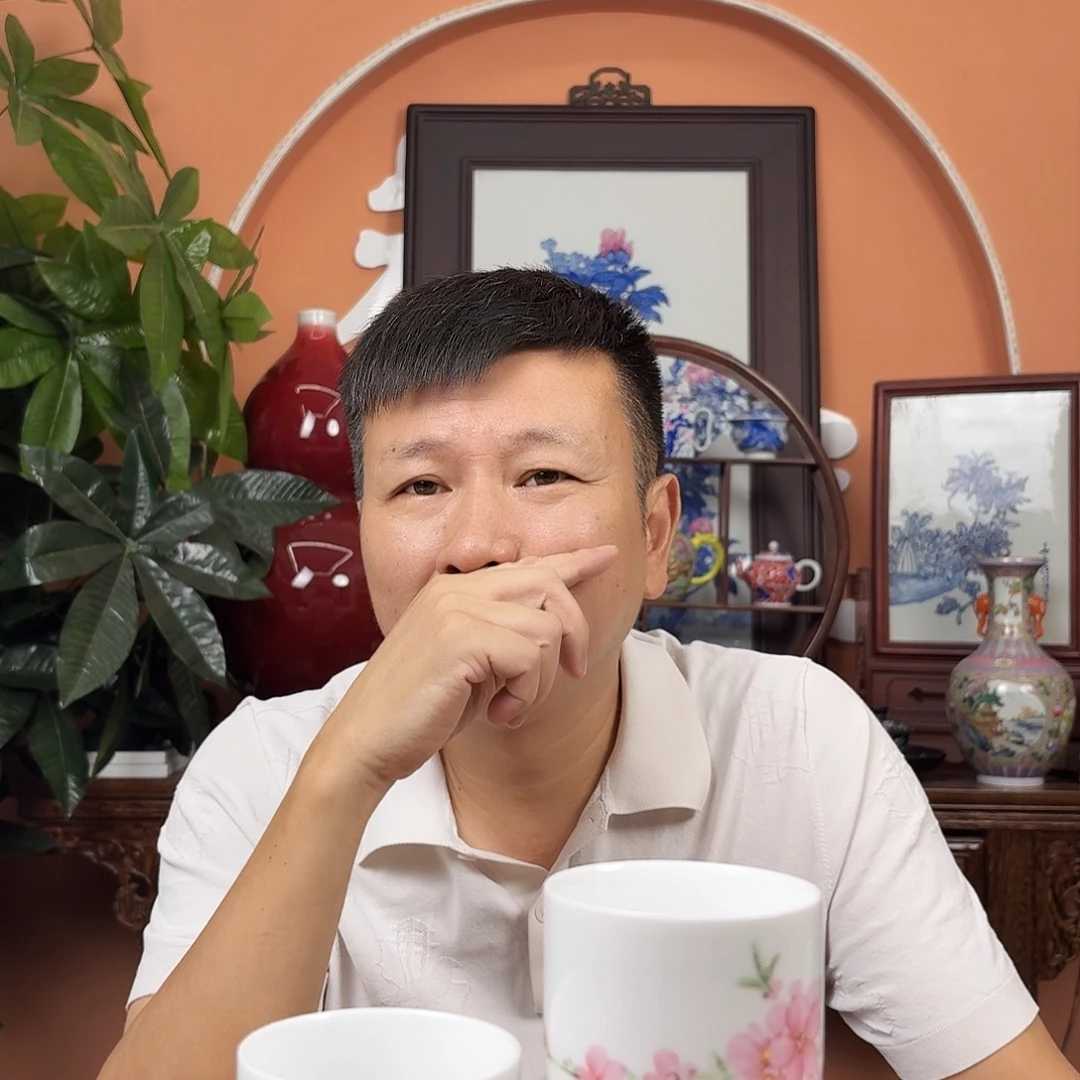 其他景德镇陶瓷手工杯子两只