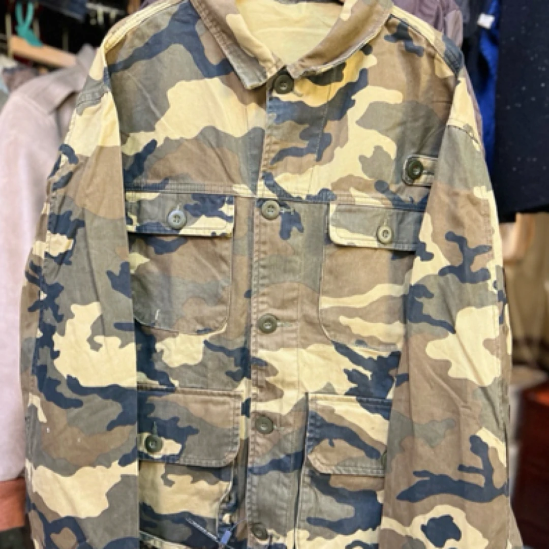 直播间链接迷彩春季排扣男款外套多口袋夹克