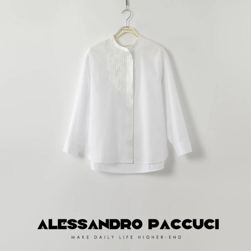 AP洛哥42004HC【云裳风华】拼接中式风休闲时尚衬衫2024秋