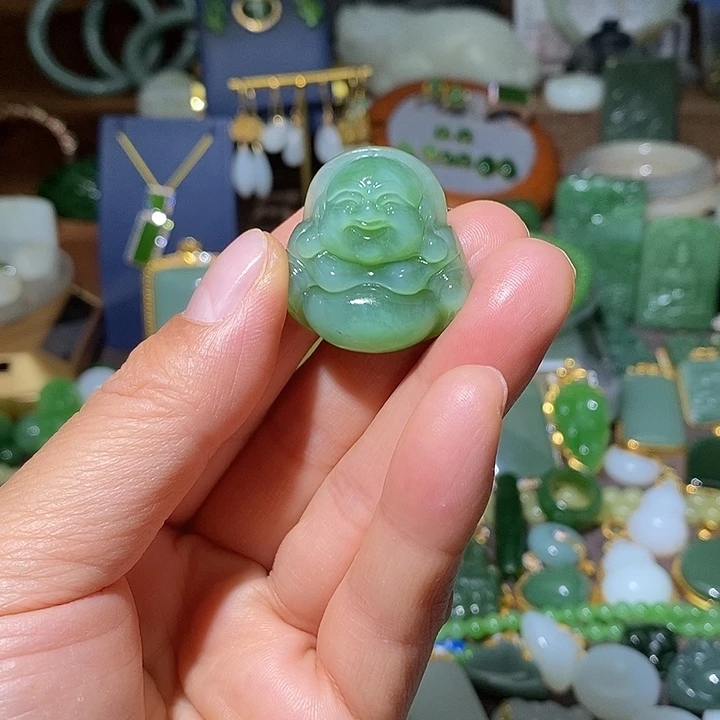 和田玉（碧玉）未镶嵌吊坠(不含链)