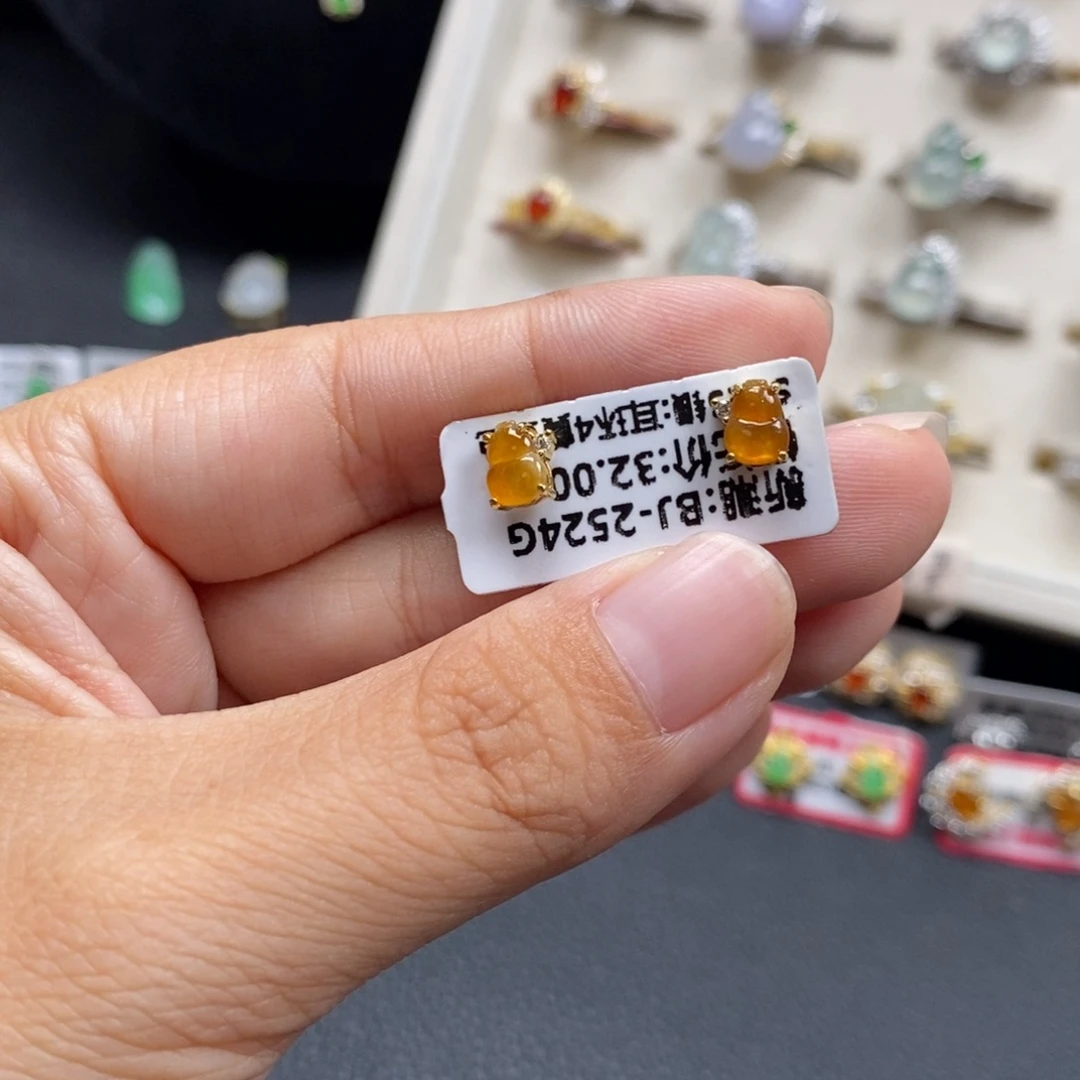 翡翠银S925镶嵌戒指