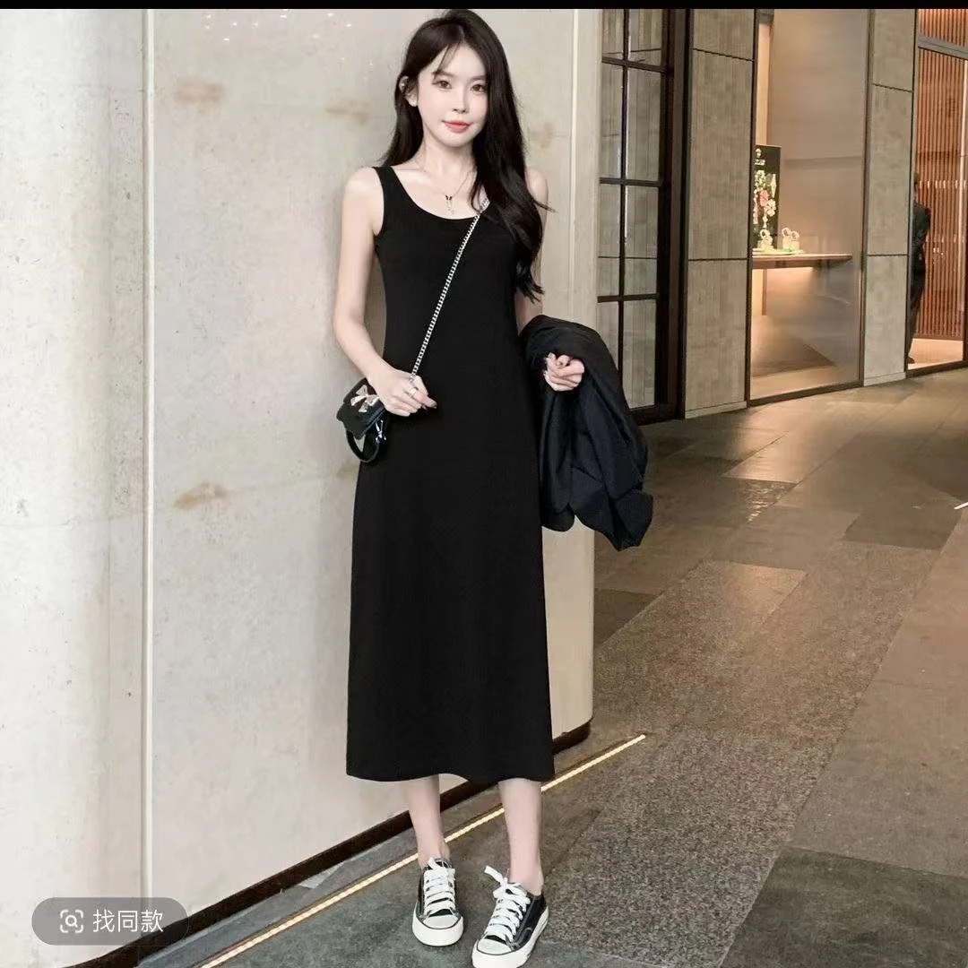 小众炸街高级感女装2025年新款气质休闲显瘦打底背心裙内搭吊带裙