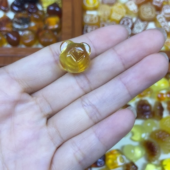 吊坠橄榄核小熊头48