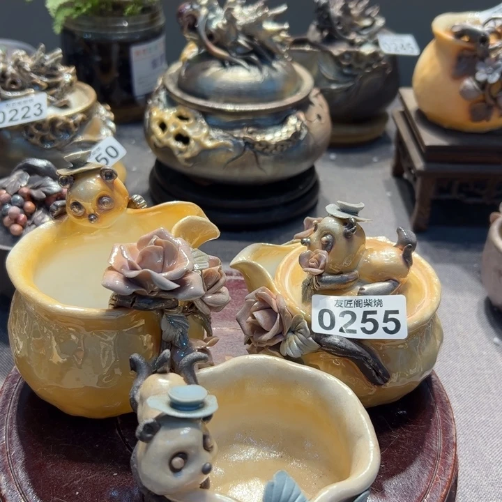 柴烧茶器，纯手工制作