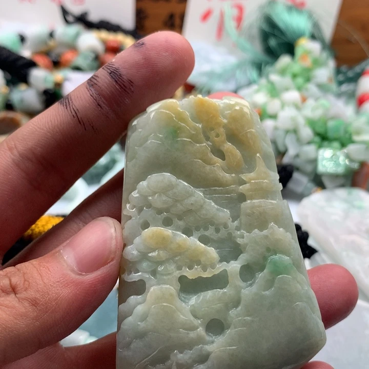 颈饰未镶嵌翡翠保真天然a货翡翠