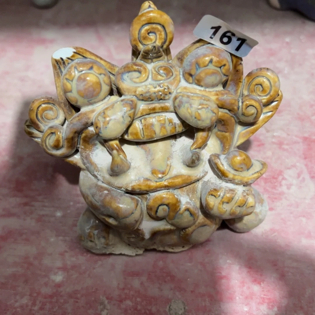 摆件直播间纯手工抽象陶瓷摆件微瑕161