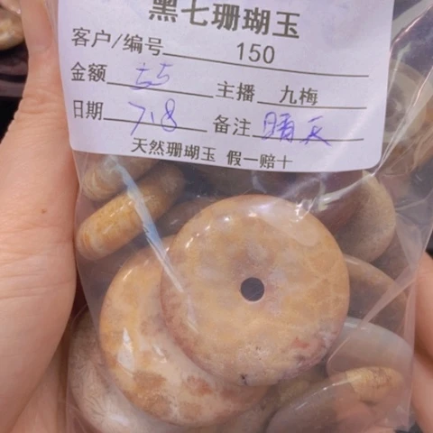 硅化珊瑚（珊瑚玉）未镶嵌颈饰今****天
