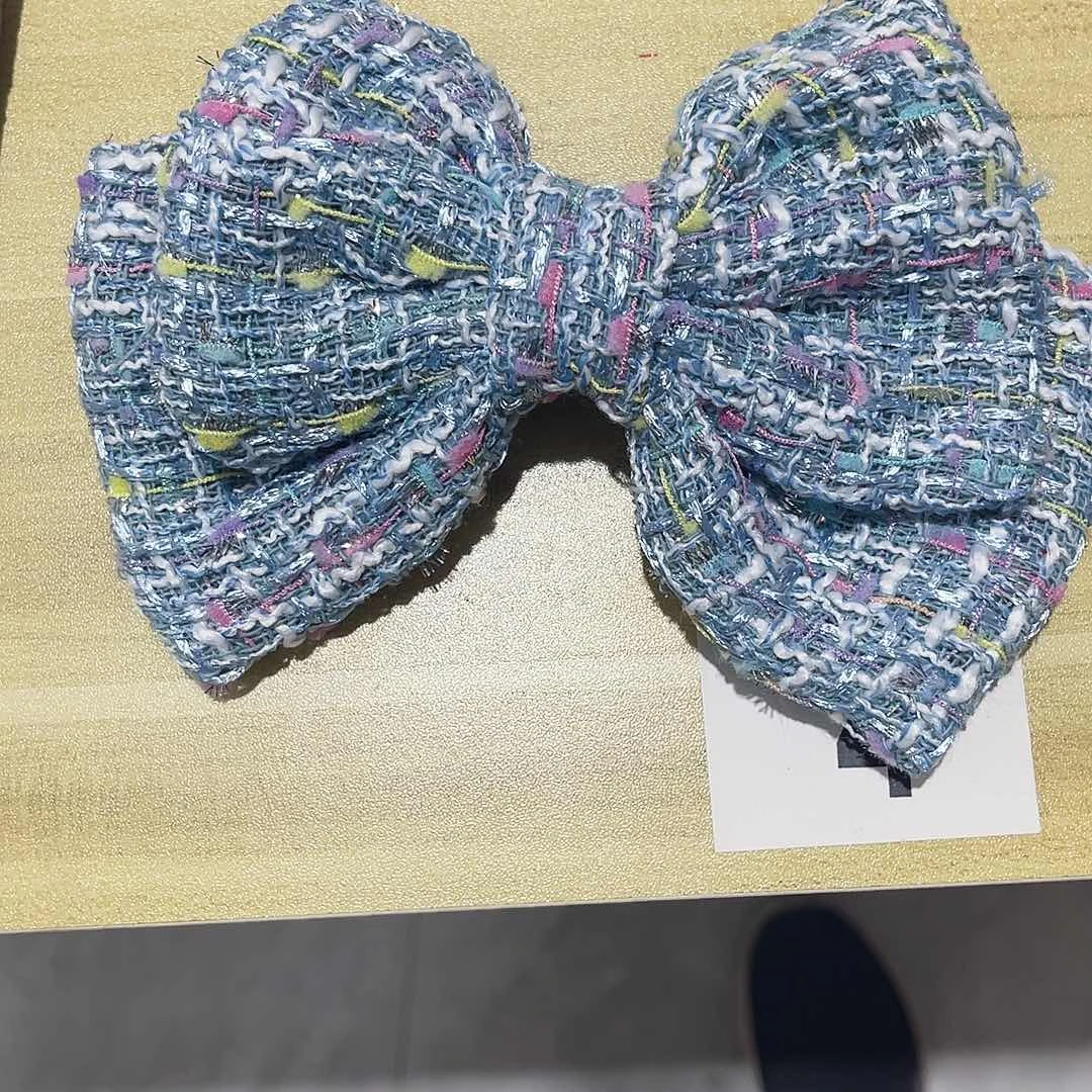 皮质铁合金蝴蝶结发夹