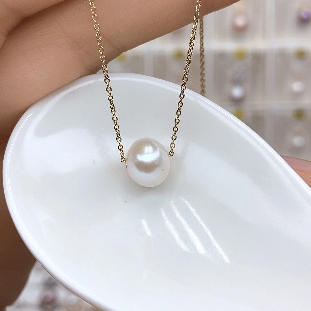 淡水珍珠合金颈饰