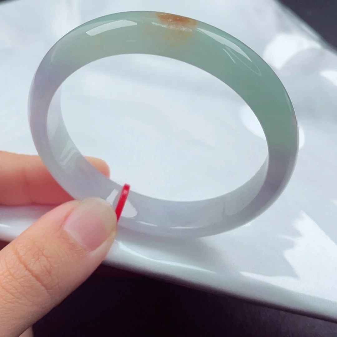 翡翠未镶嵌手镯52正圈