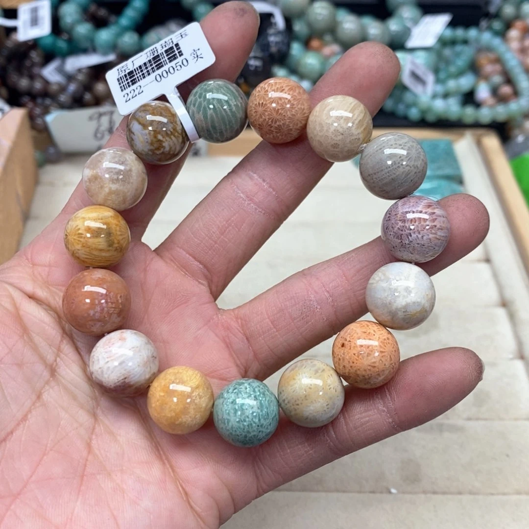 硅化珊瑚（珊瑚玉）手链未镶嵌阿*272