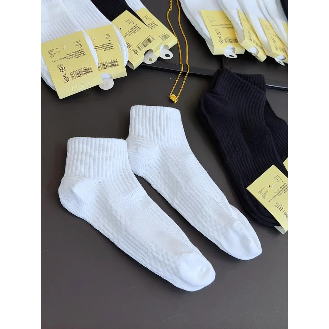 棉袜子ins潮男女同款夏季百搭透气吸汗防臭男生女士薄短袜