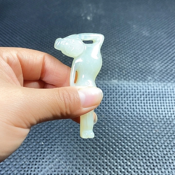 吊坠白玉菩提手把