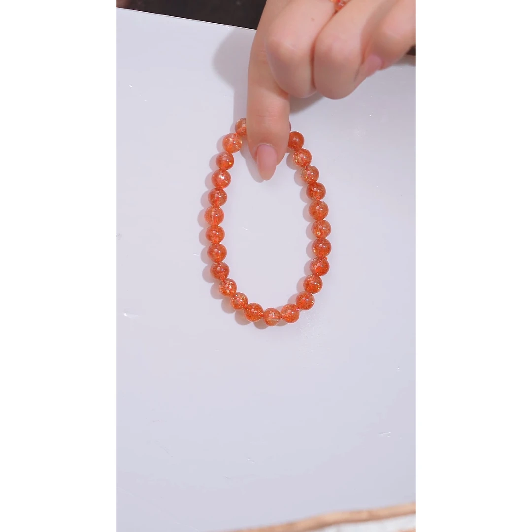 长石手串未镶嵌金太阳 卡6@@W8347