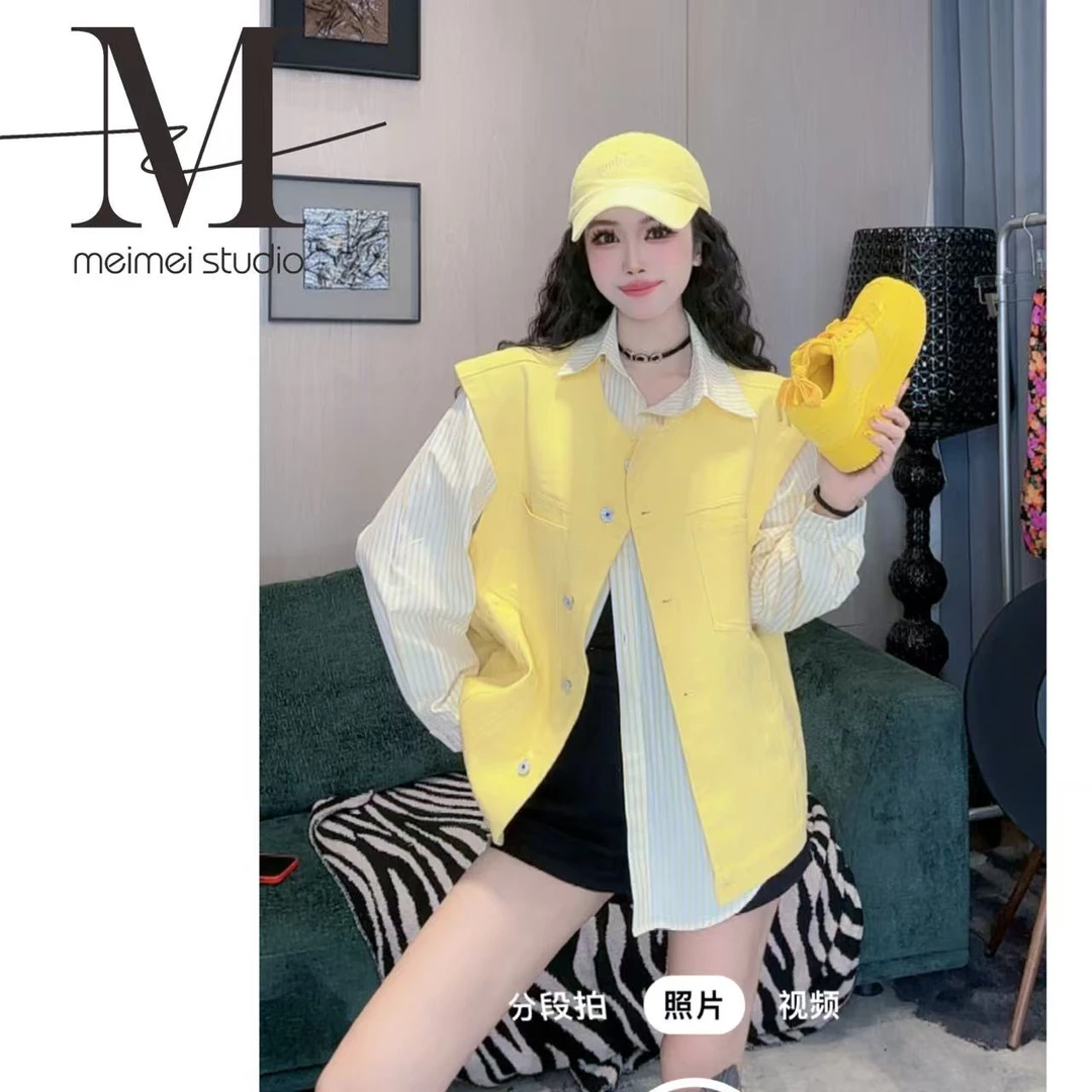 MEIMEI STUDIO【微风】时尚百搭网红洋气马甲套装928-30272414