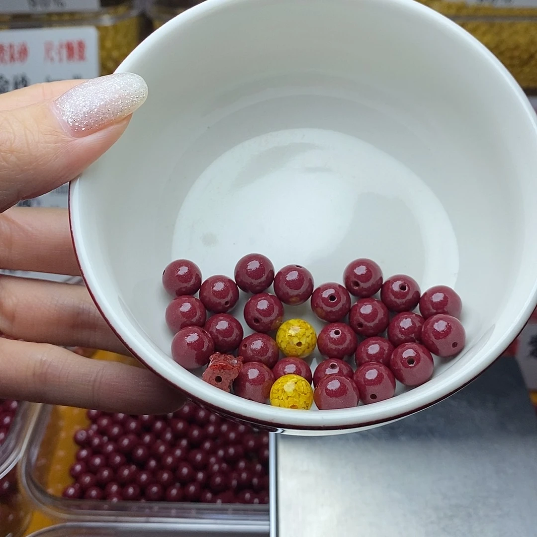 天然辰砂小*人紫金10