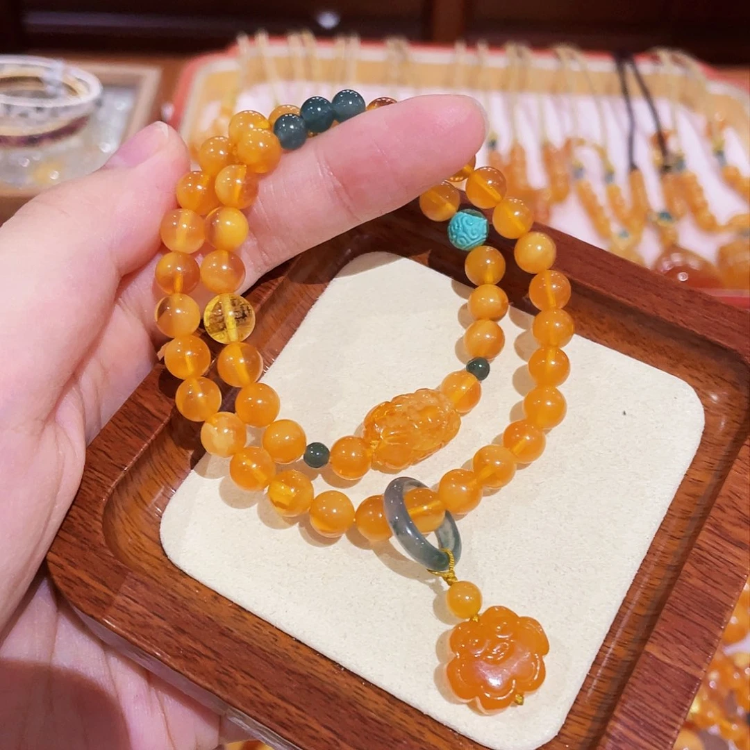 蜜蜡手链未镶嵌手串