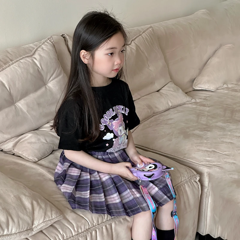 女童夏季短袖套装2025新款漂亮裙子儿童时尚夏装女孩洋气韩范穿搭