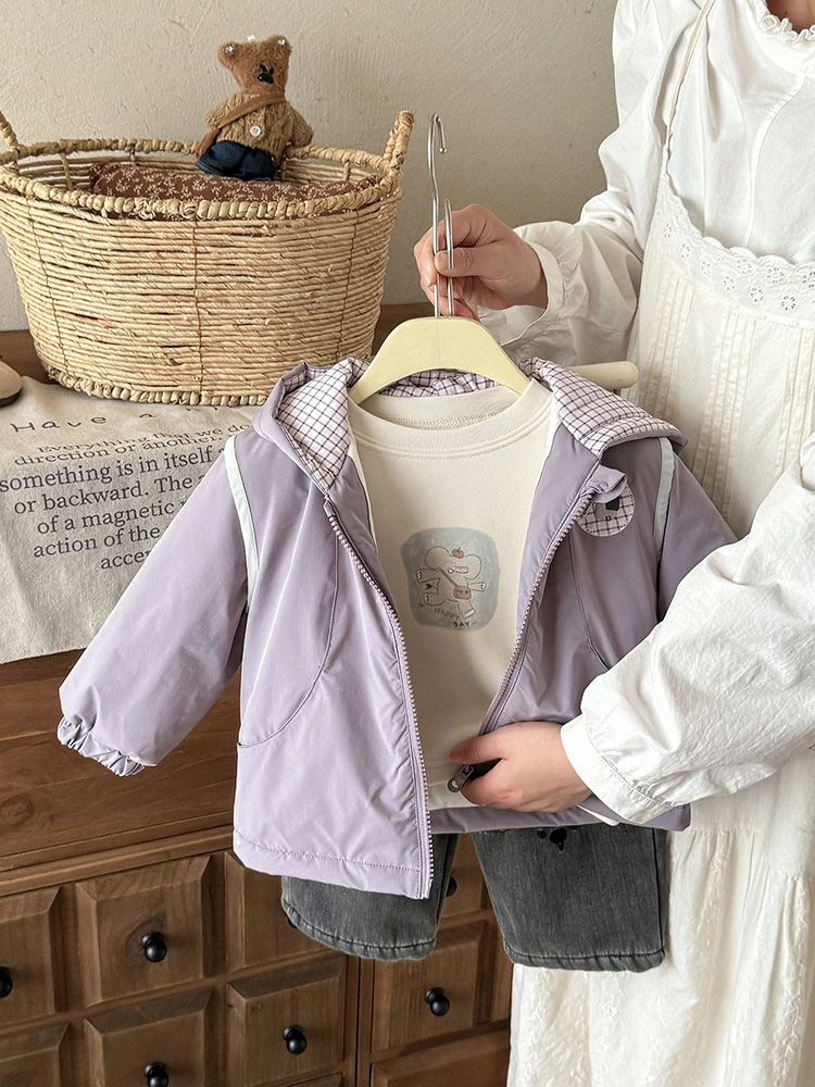 男宝秋冬棉衣户外连帽冲锋衣外套3135