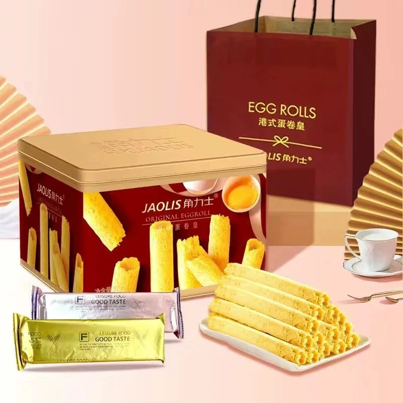 香港JAOLIS角力士蛋卷皇 原味 送礼袋【到手300g*3盒】