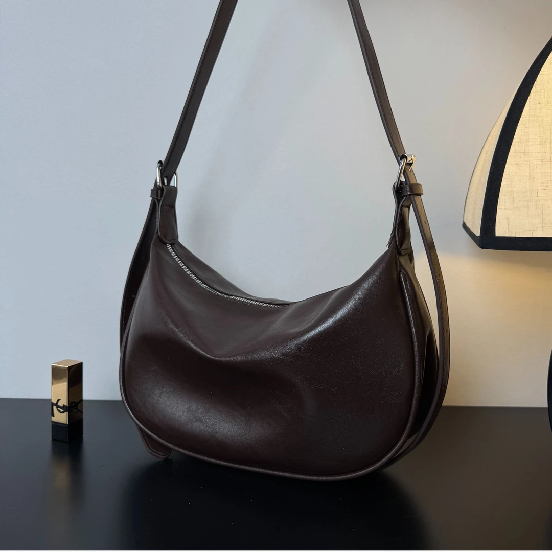 升级款大容量百搭新款饺子包小众时尚单肩腋下包宝妈通勤斜跨包