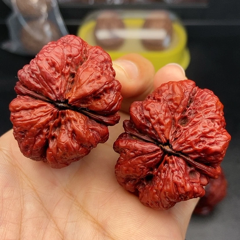 【闪购商品】把件文玩核桃40尺蝴蝶蟾