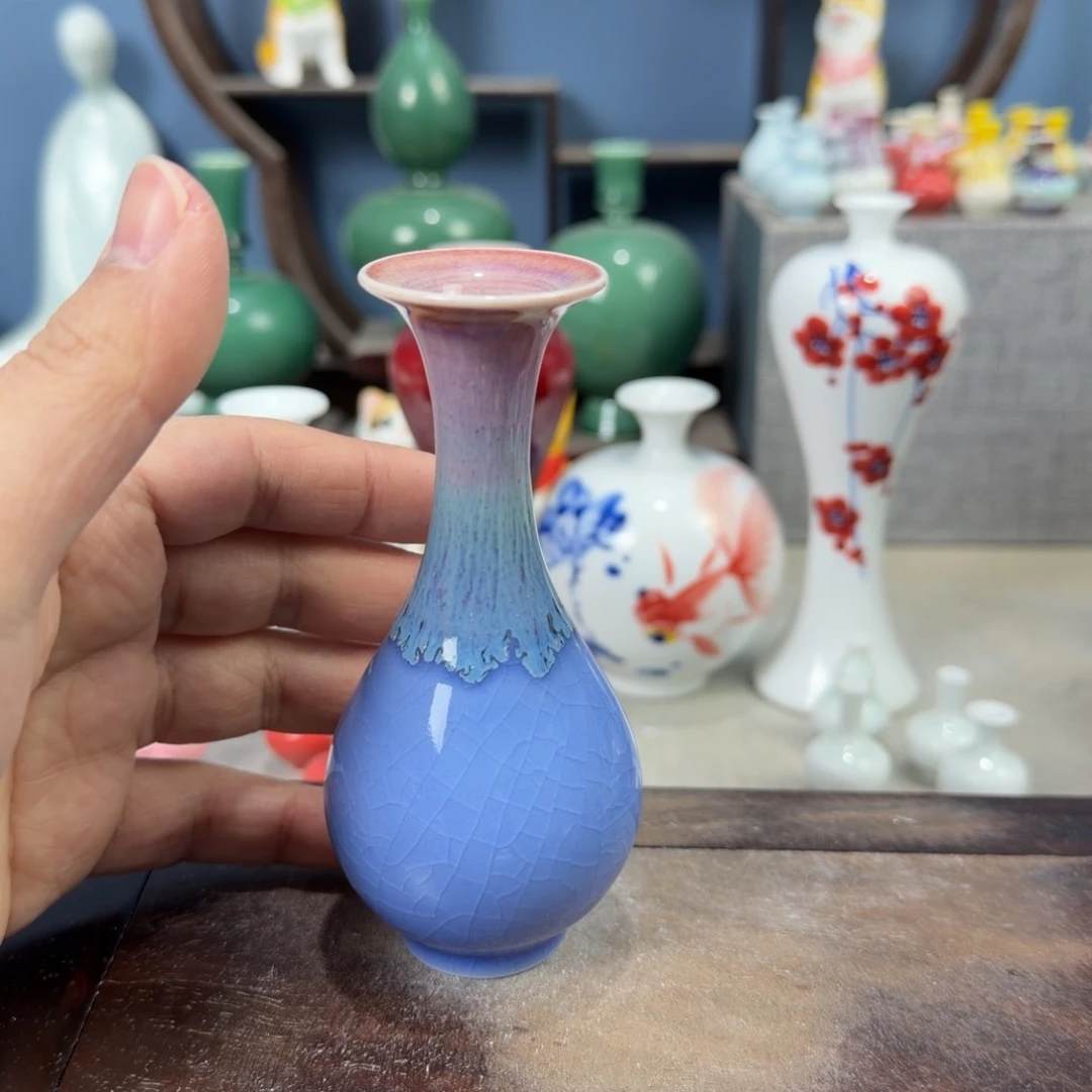 陶瓷手工小花器摆件